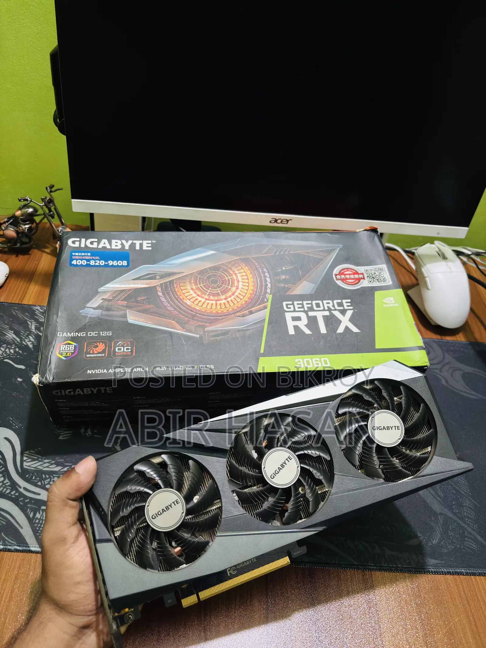 Gigabyte Geforce RTX 3060 Eagle Oc 12g Gddr6 Graphics Card