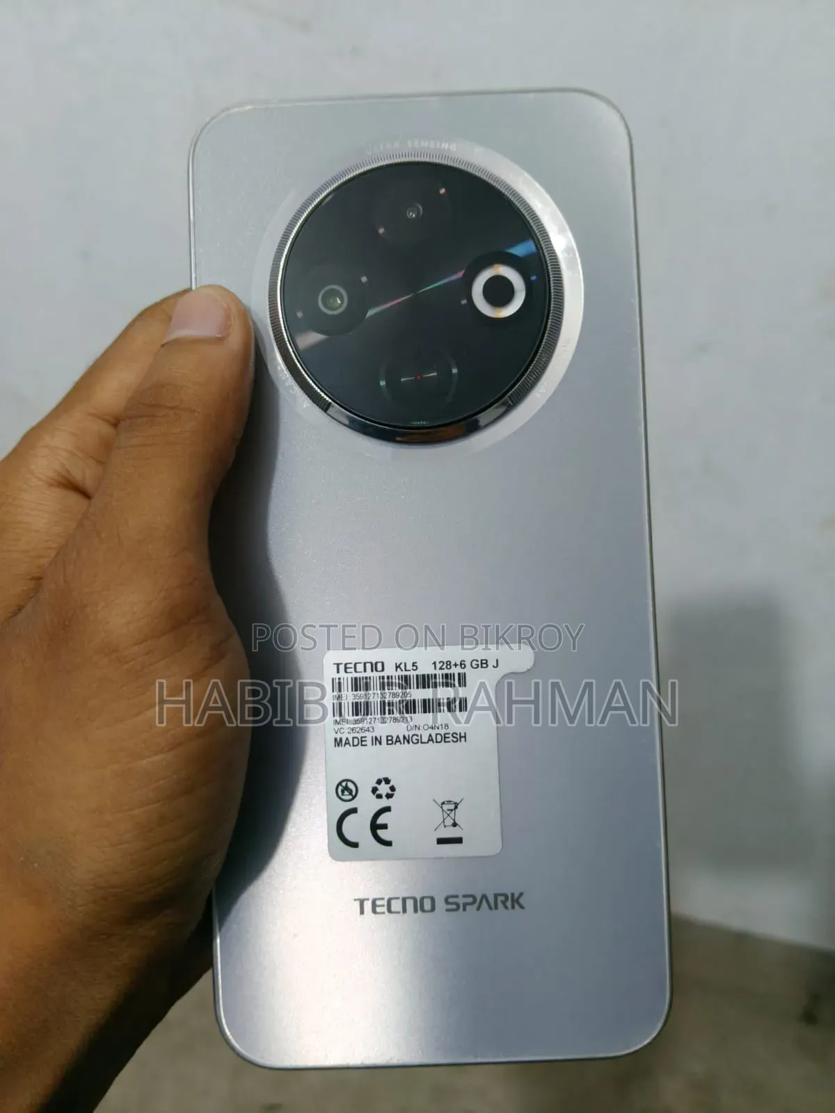 Tecno Spark 30C 128 GB Silver