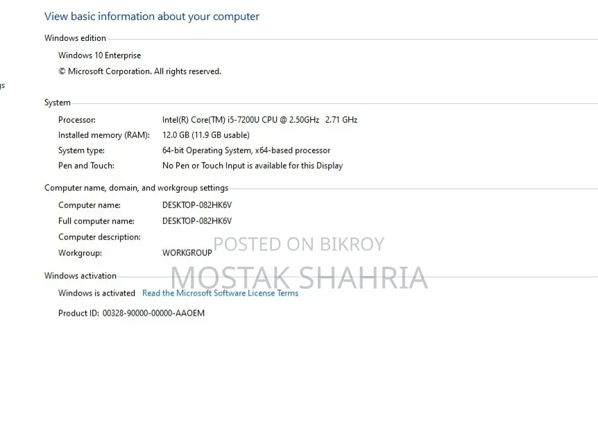 Laptop Acer Aspire A515 51 12GB Intel Core i5 SSD 256GB