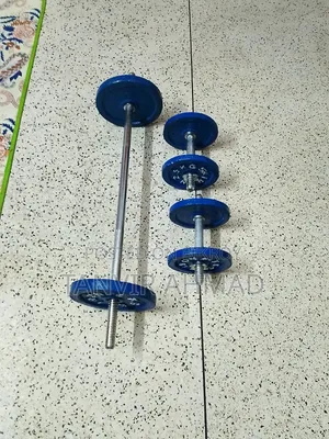 Dumbbell / Barbell Set 20 KG Cast 100% Fresh Dumbbell and Barbell Home Gym