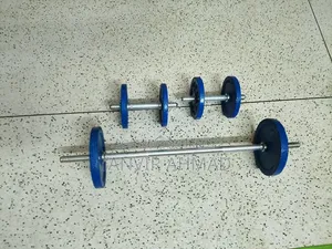 Dumbbell / Barbell Set 20 KG Cast 100% Fresh Dumbbell and Barbell Home Gym