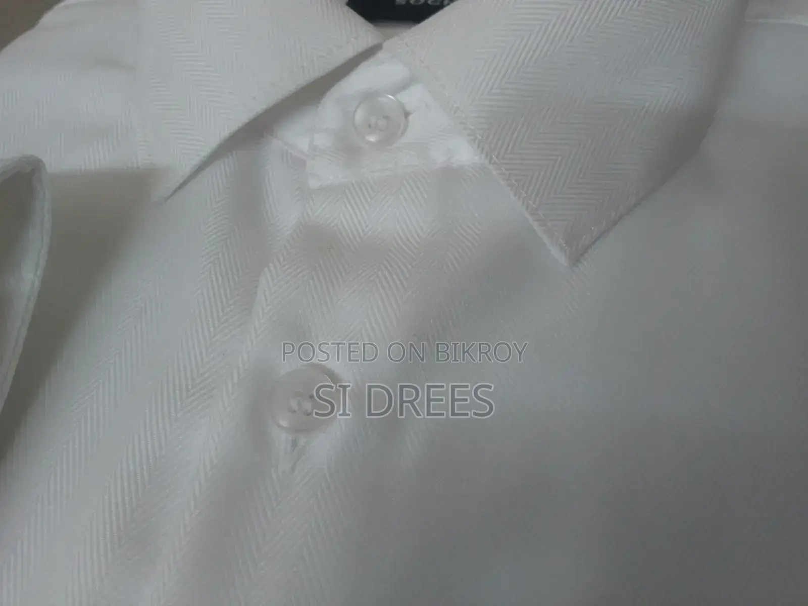 Royal White Herringbone 100% Cotton Shirt [sid136]