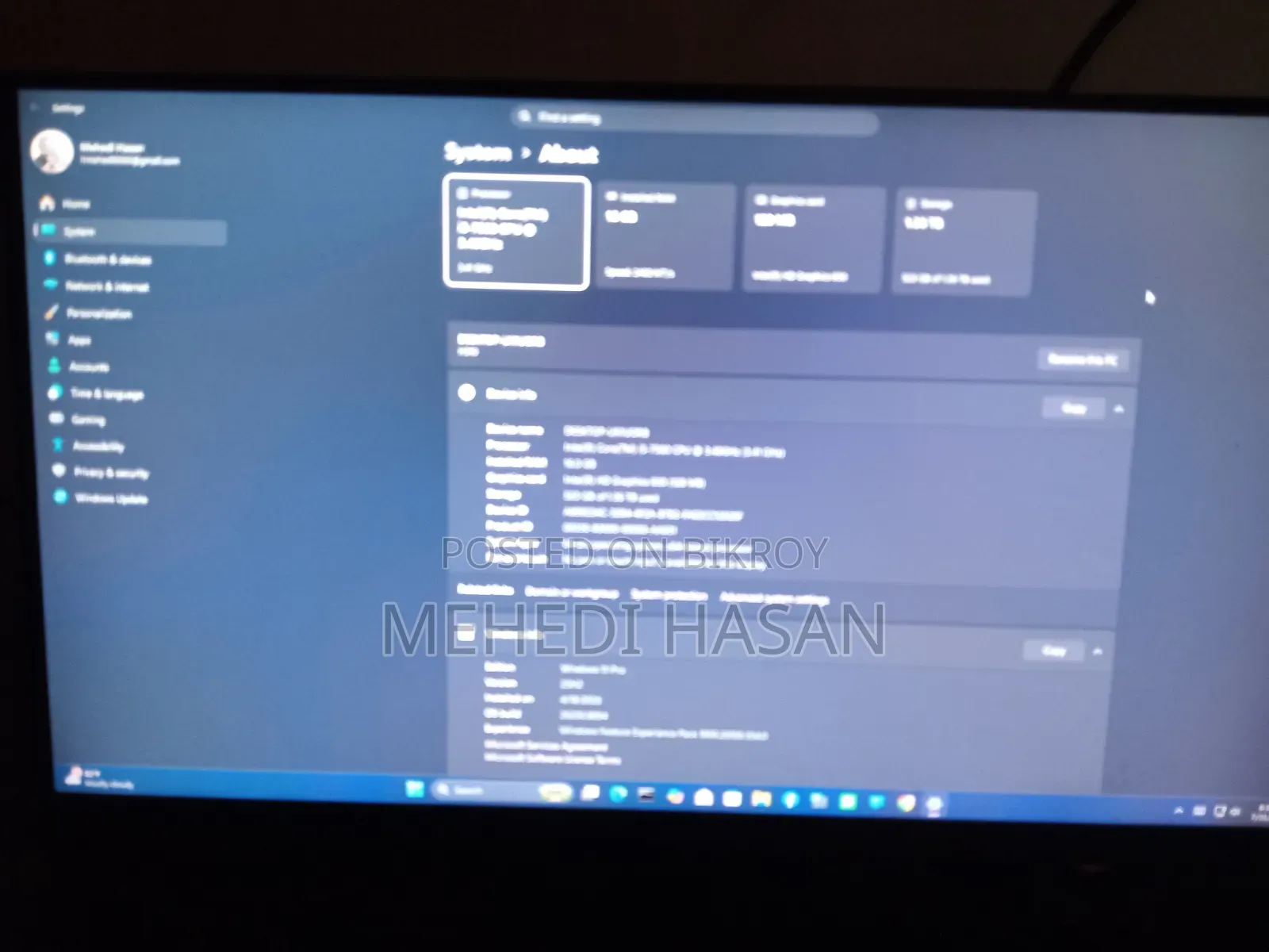 Desktop Computer 16GB Intel Core I5 HDD+SSD 1T
