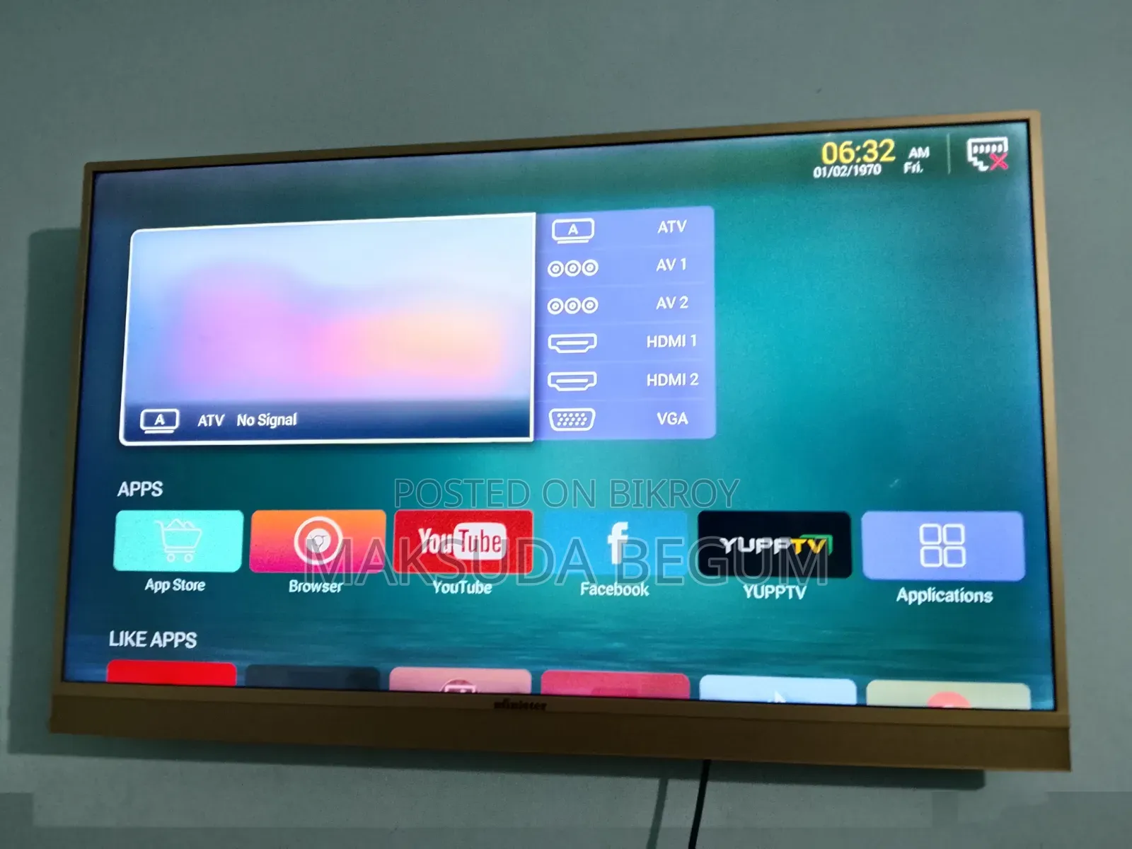 Minister 43" Smart Android LED TV L43S800 – Wi-Fi – ভালো কন্ডিশন