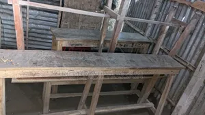 6 Pairs of 5-Foot Benches Available for Sale