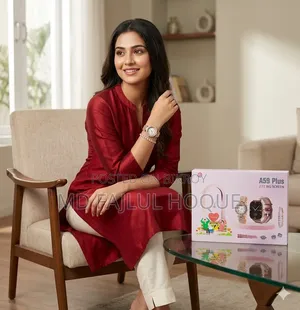 Attractive A59 Plus Smartwatch and Jewelry Gift Combo Set!
