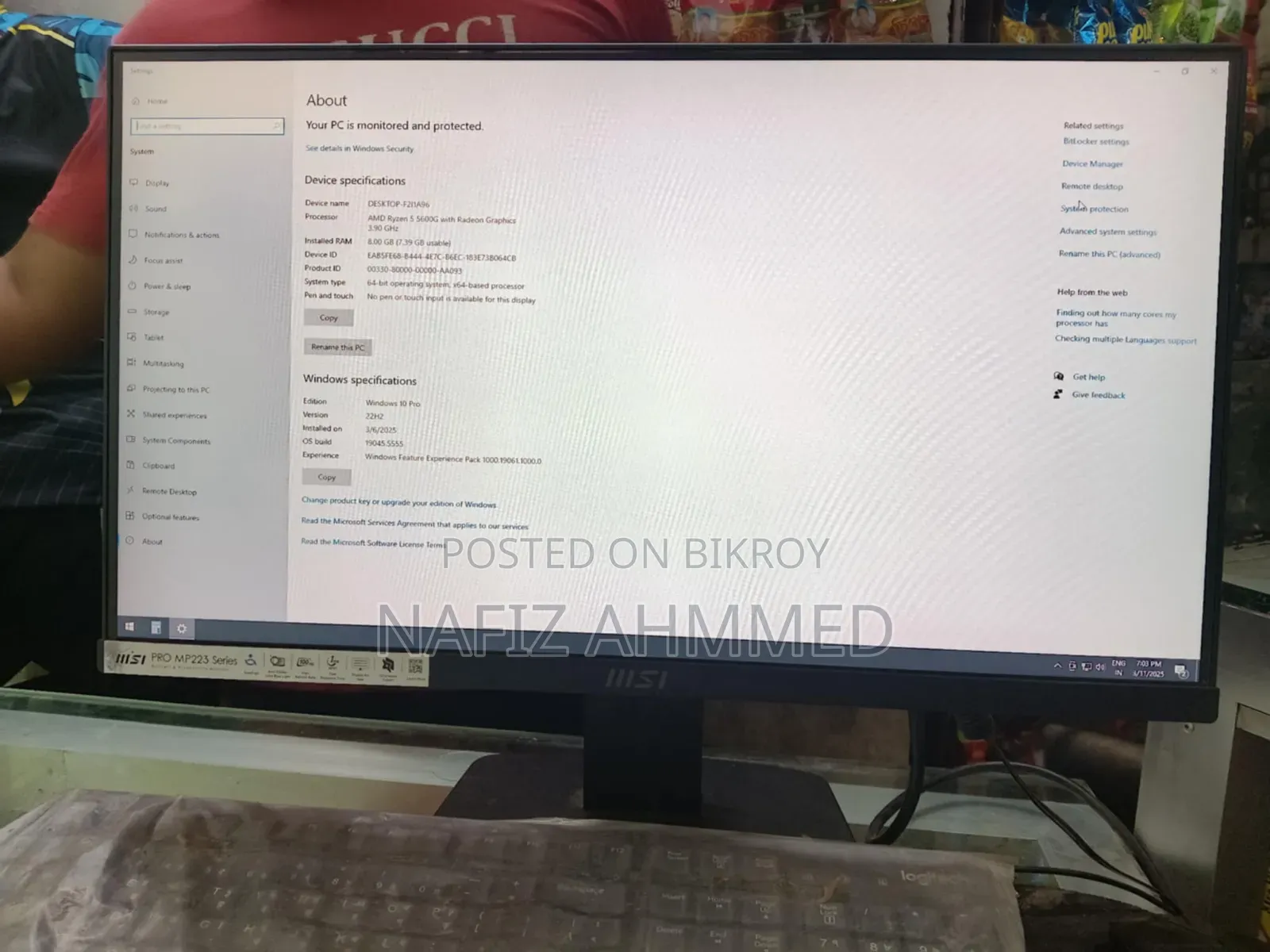 Desktop Computer 32GB AMD Ryzen 9 SSD 1T