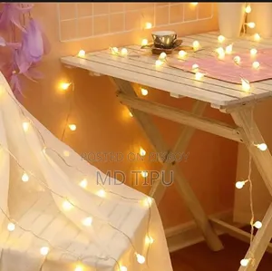 LED Ball Shaped String Fairy Lights Gold - Room Decoration Light