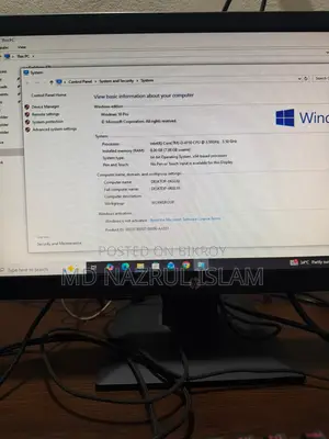 Desktop Computer Gigabyte 8GB Intel Core I3 SSD 250GB