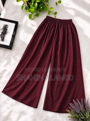 Solid Color Linen Palazzo