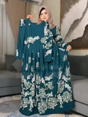 Alpona Print Gown Borka (Only Borka)