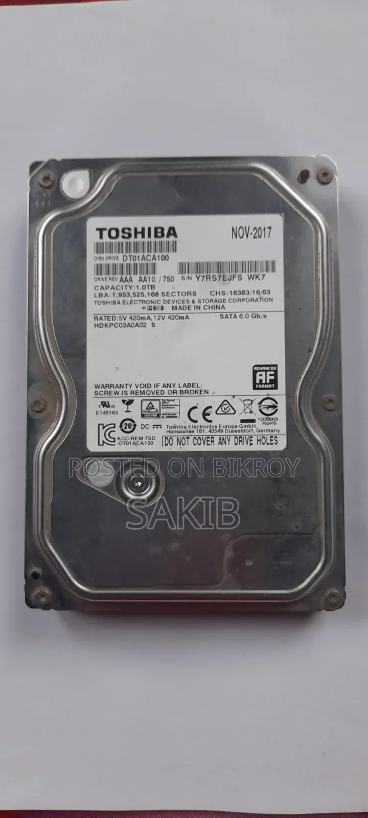 তোশিবা হার্ড ডিস্ক