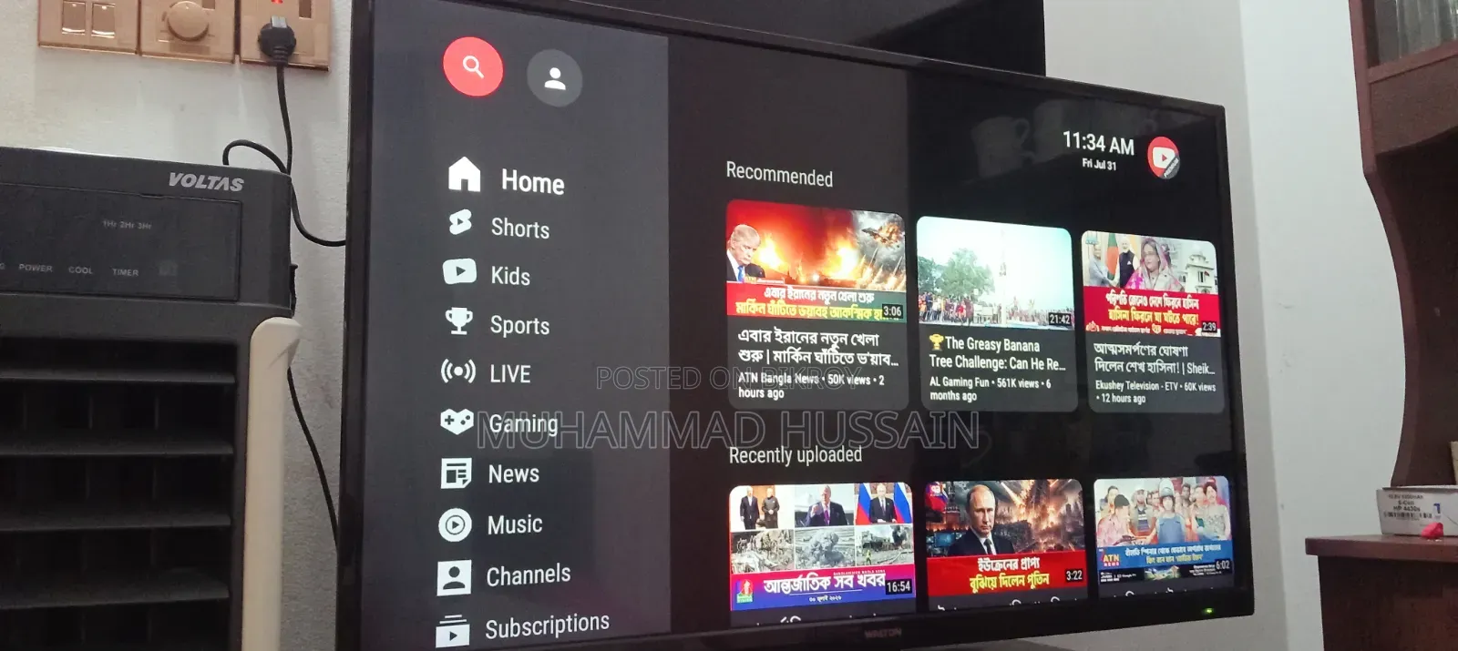 Walton Smart TV 40 Full Fresh No Repairing History