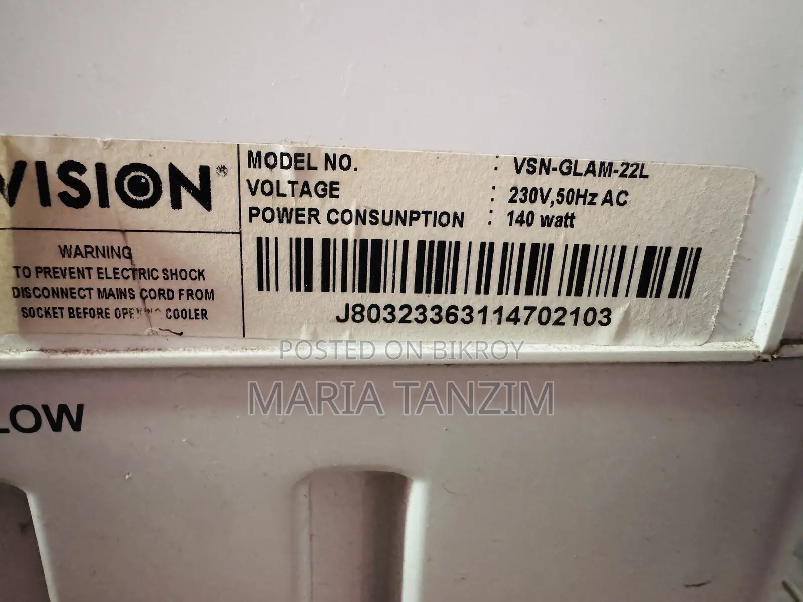 Vision 22 Liter Air Cooler