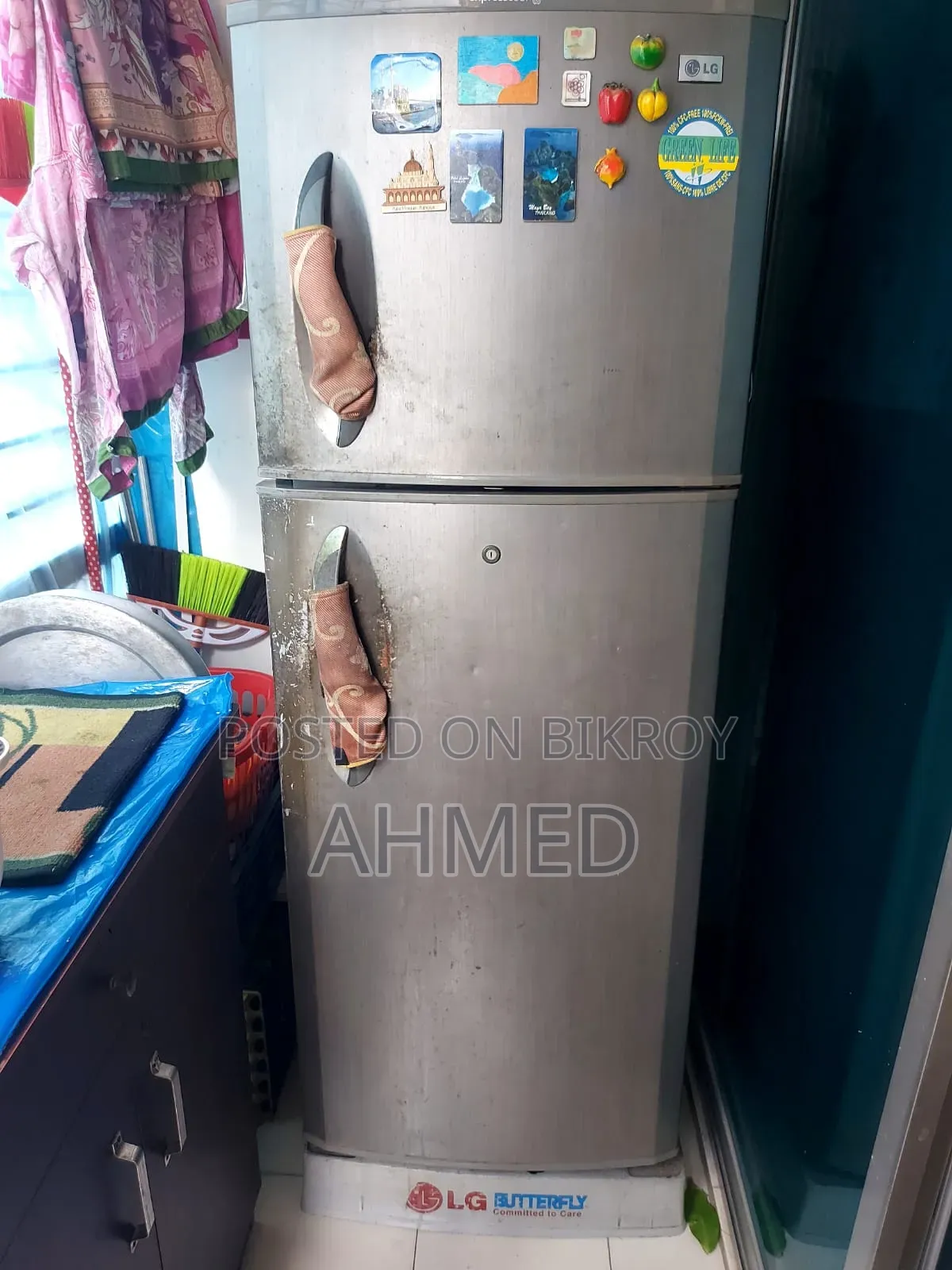 জরুরী বিক্রয়ের জন্য এলজি অরিজিনাল ব্র্যান্ড নন-ফ্রোস্ট রানিং রেফ্রিজারেটর: