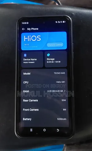 টেকনো স্পার্ক ৪০ ১২৮ জিবি কালো