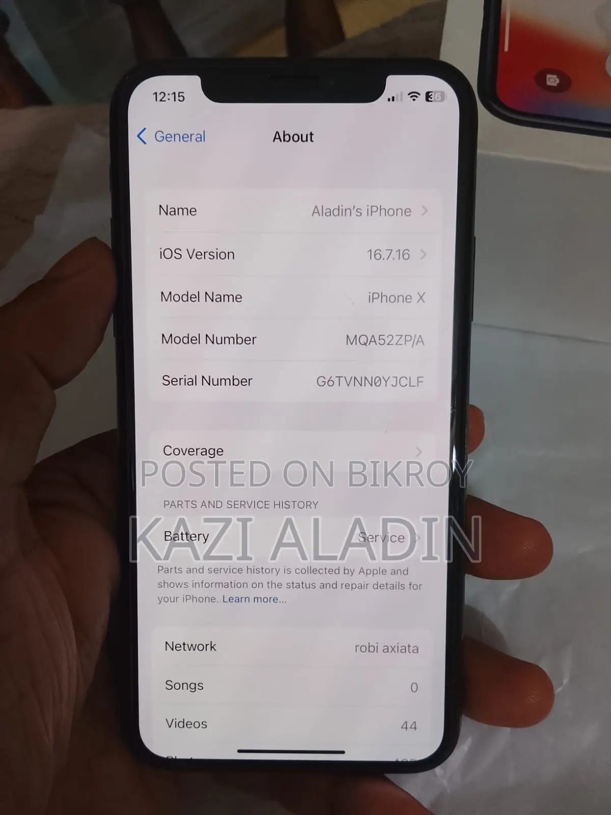 Apple iPhone X 64 GB Gray