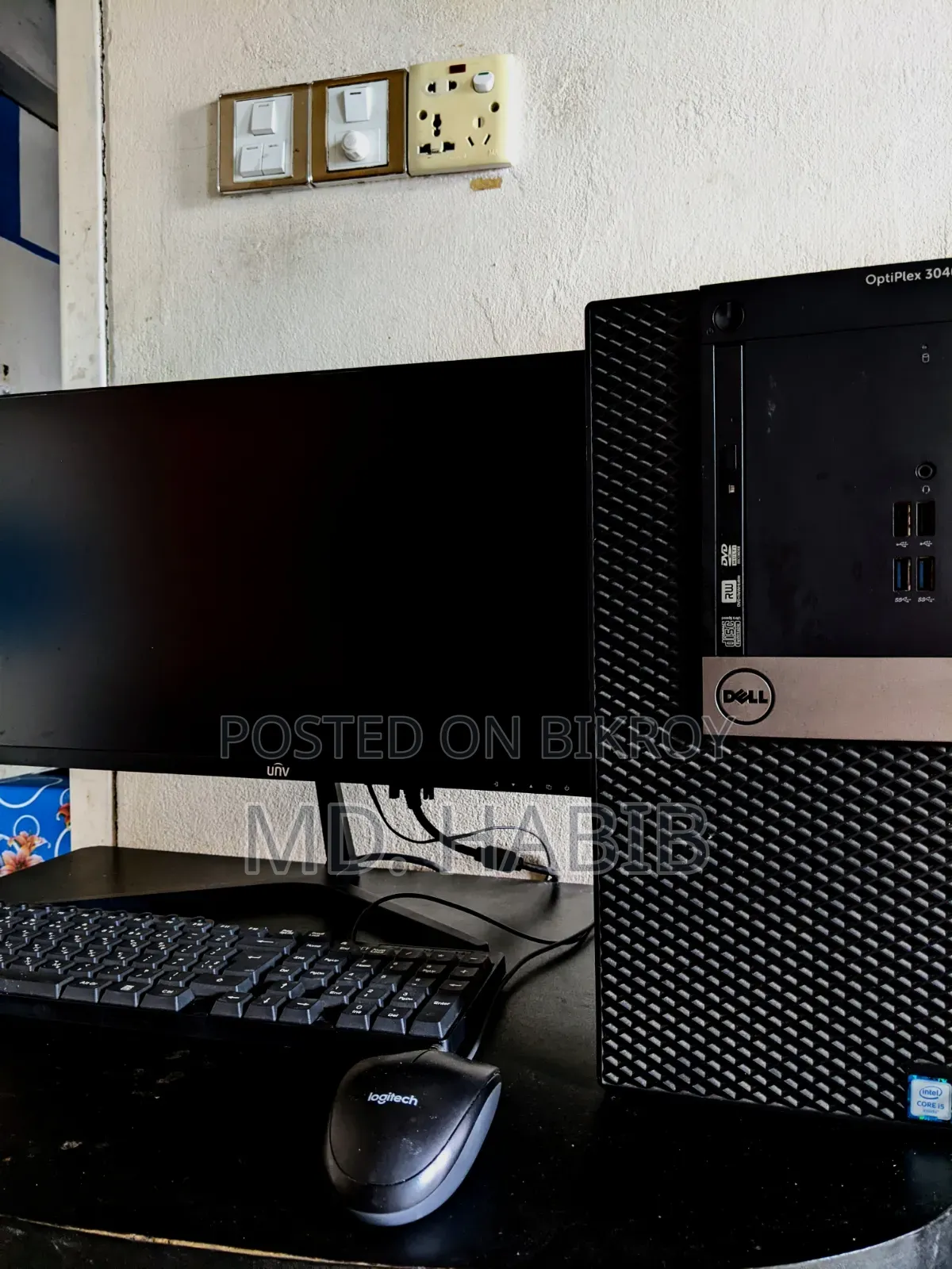 Desktop Computer Dell Optiplex 3040 4GB Intel Core i5 SSD 256GB