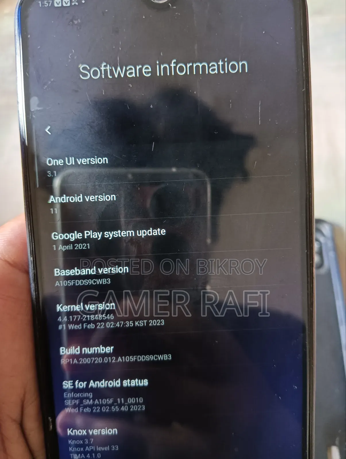 Samsung A10 32 GB Black