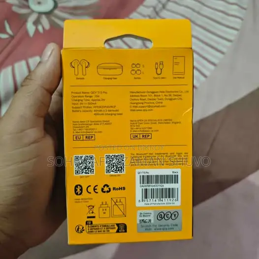 কিউসিওয়াই টি১৩ প্রো টিডব্লিউএস ইয়ারবাডস