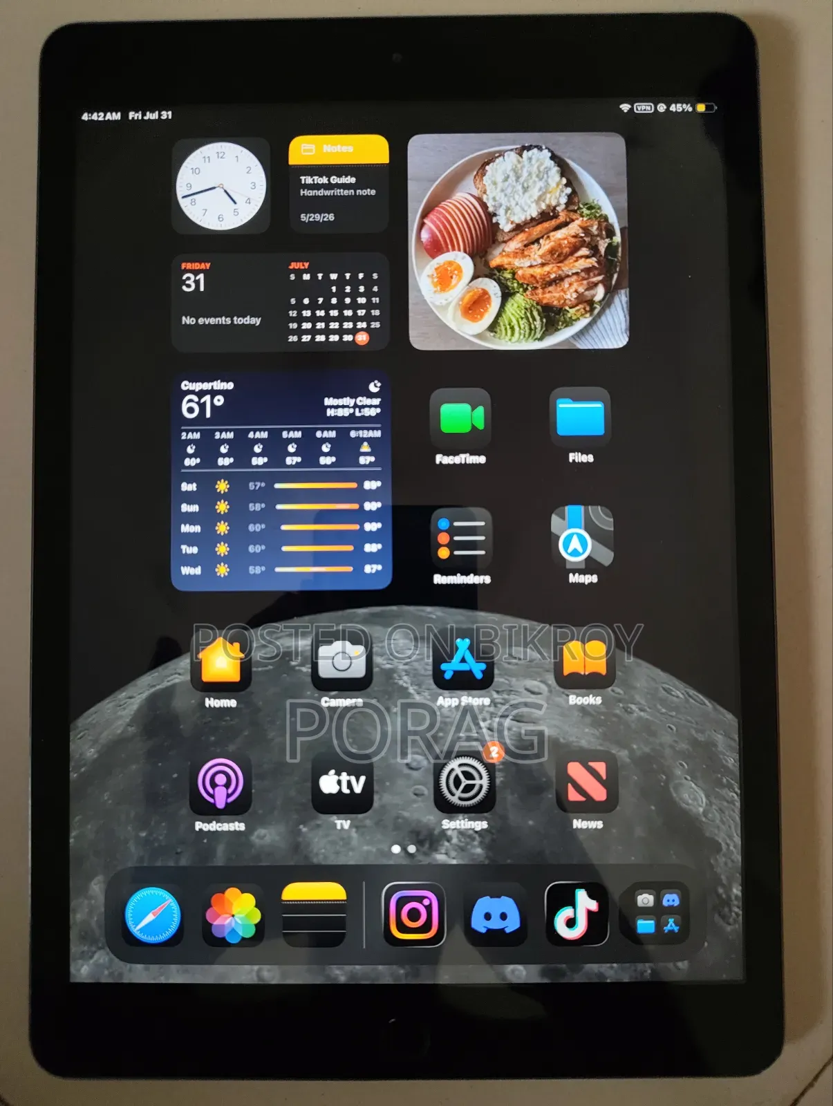 Apple iPad 10.2 (2019) 128 GB Gray