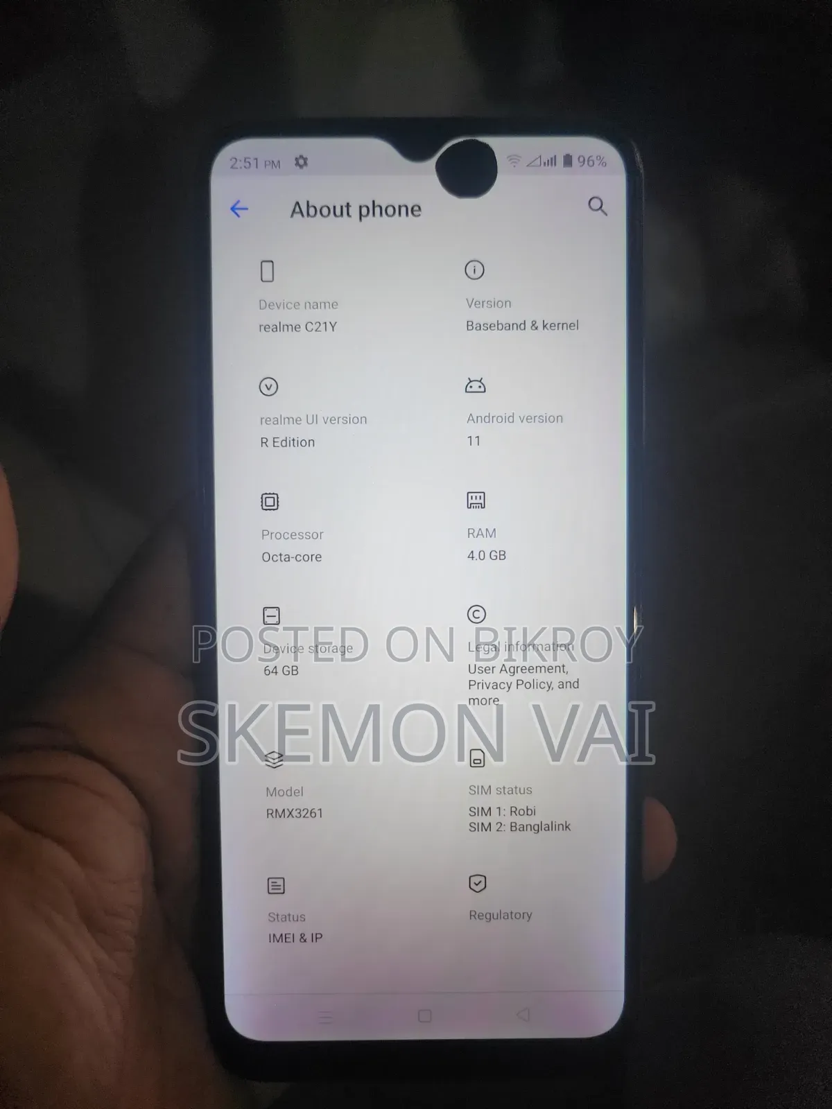 Realme C21Y 64 GB Gray