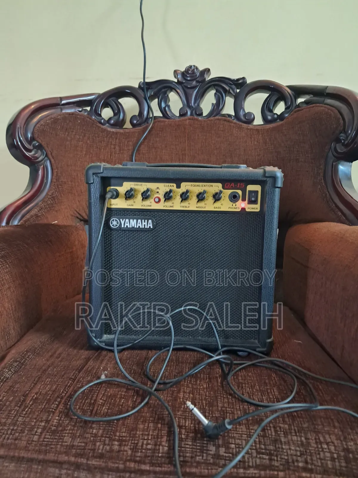 A Yamaha GA-15 Electric Guitar Amplifier in Its Original Package
