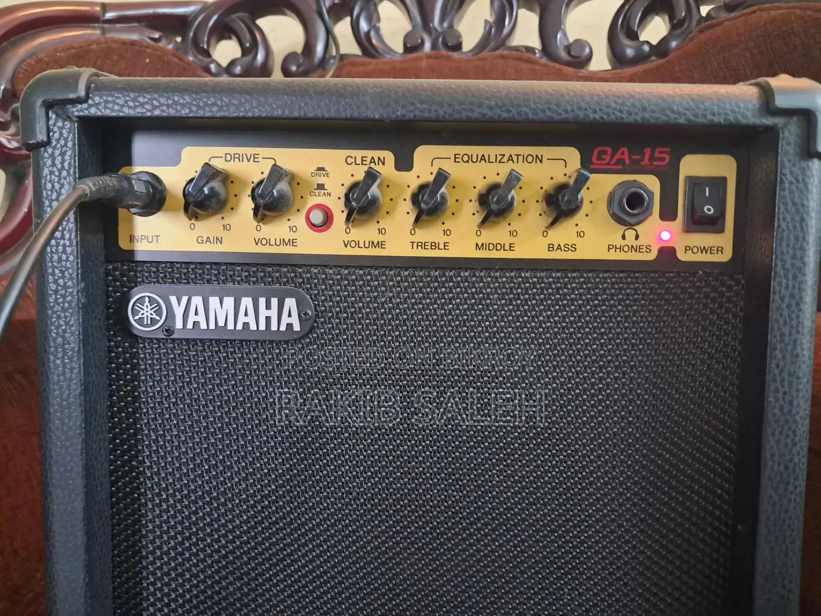 A Yamaha GA-15 Electric Guitar Amplifier in Its Original Package