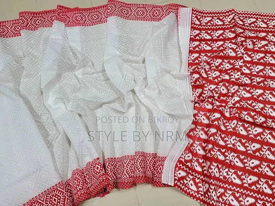 পূজার জন্য শাড়ি লাল পাইল এর