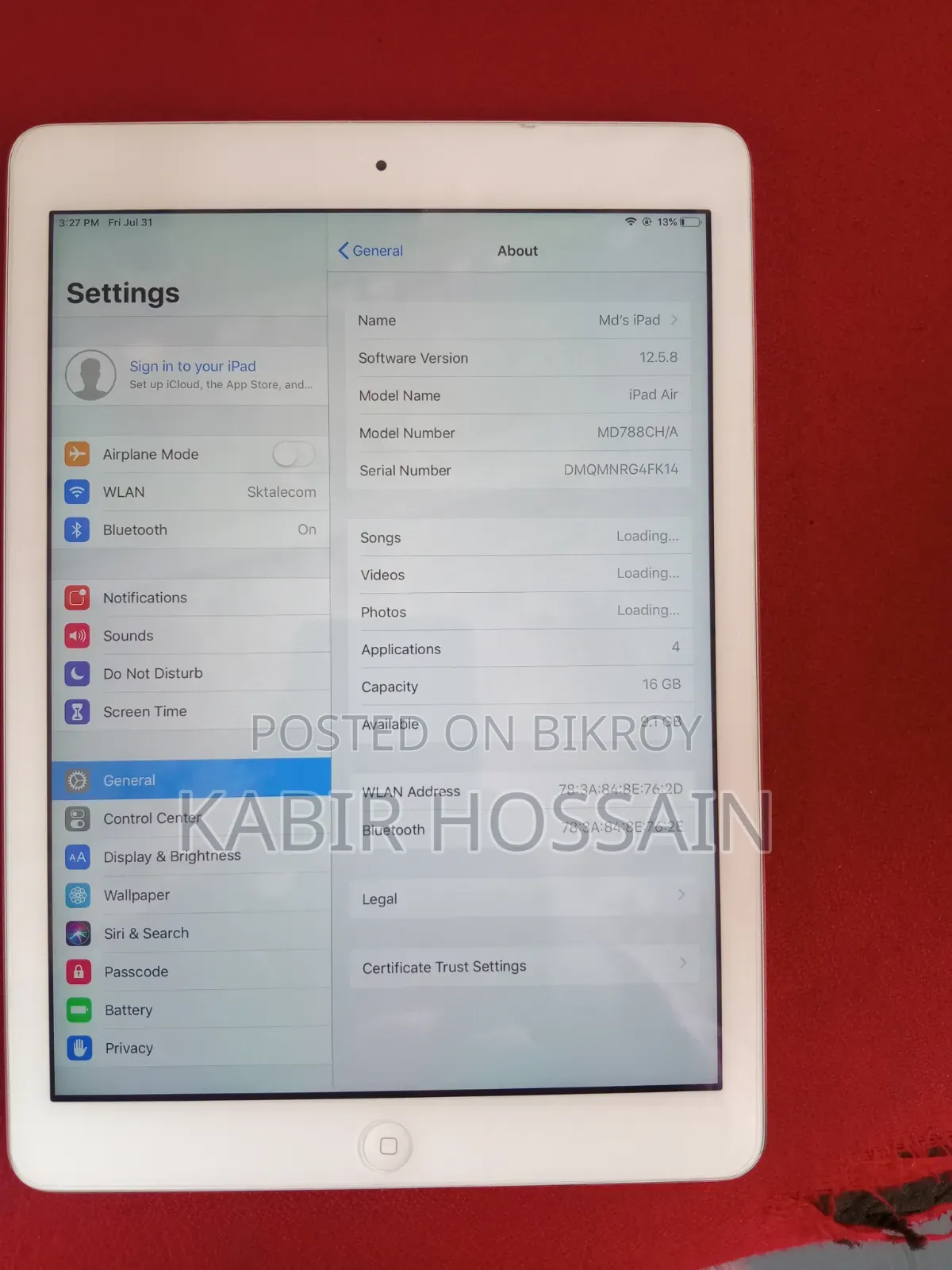 Apple iPad 4 Wi-Fi + Cellular 16 GB Silver