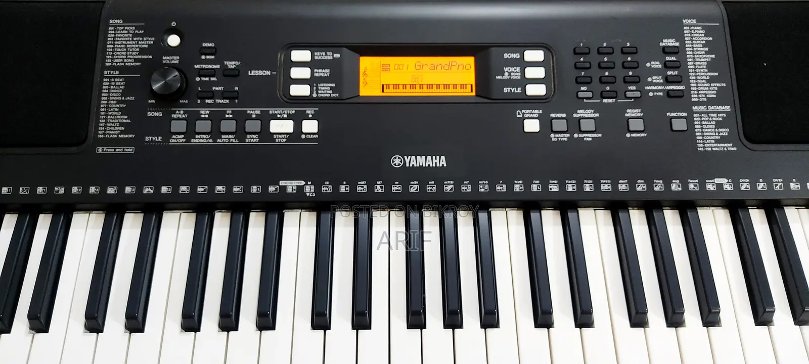 YAMAHA PSR E-363 61 Keys Touch Sensitive Keyboard With MIDI