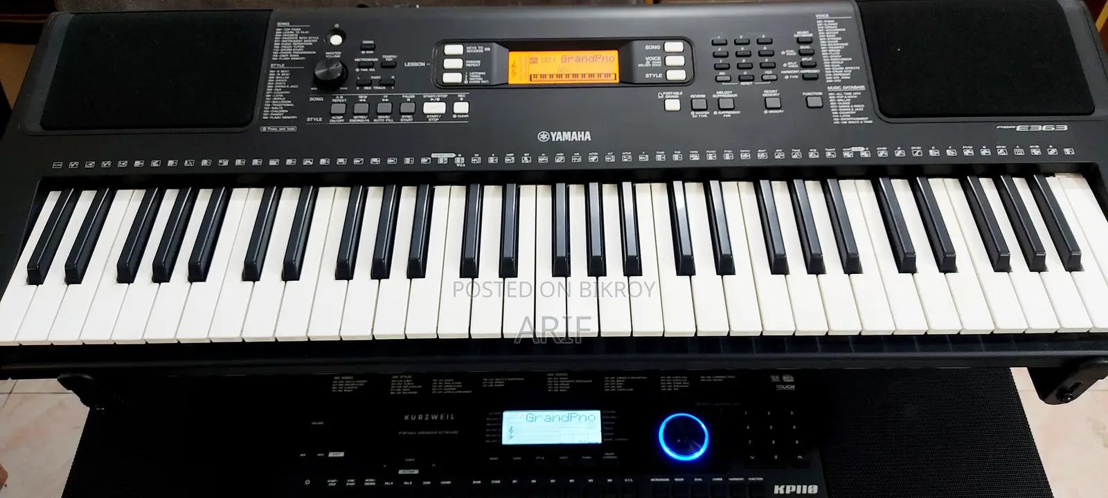 YAMAHA PSR E-363 61 Keys Touch Sensitive Keyboard With MIDI