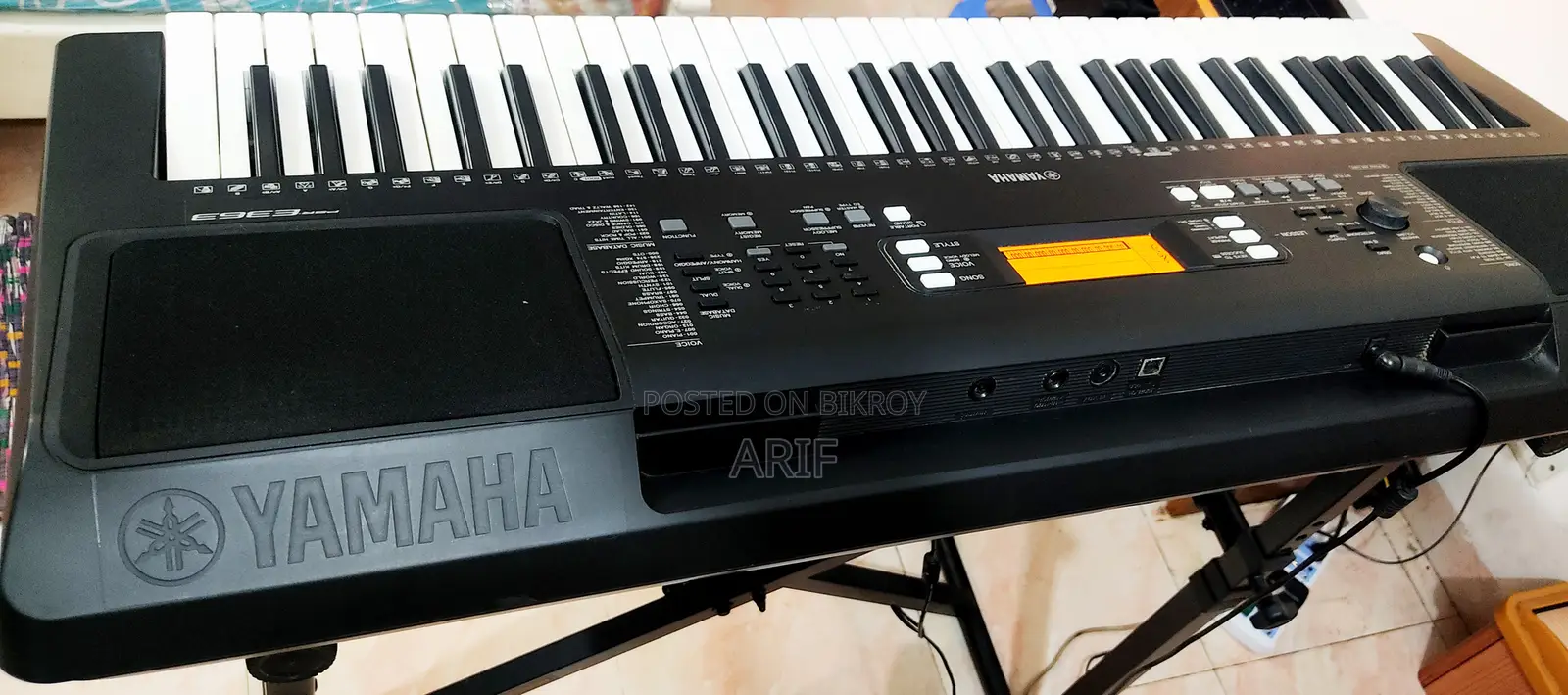 YAMAHA PSR E-363 61 Keys Touch Sensitive Keyboard With MIDI