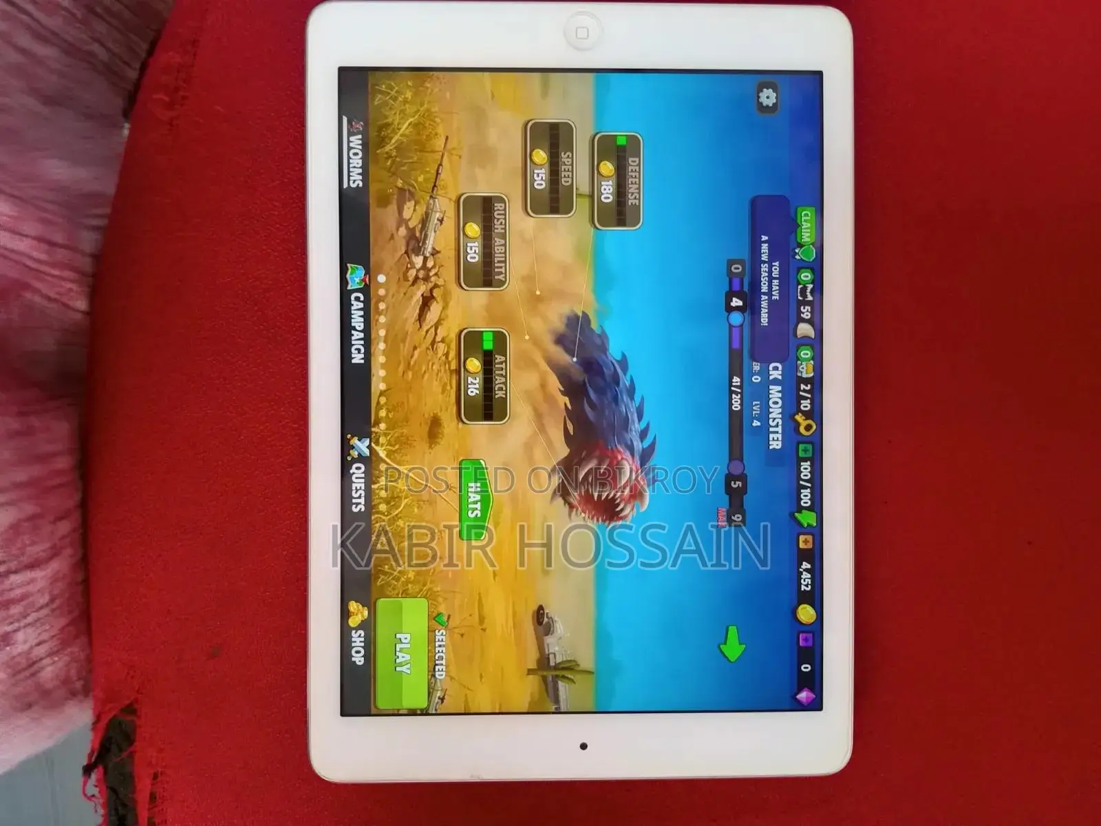 Apple iPad 4 Wi-Fi + Cellular 16 GB Silver