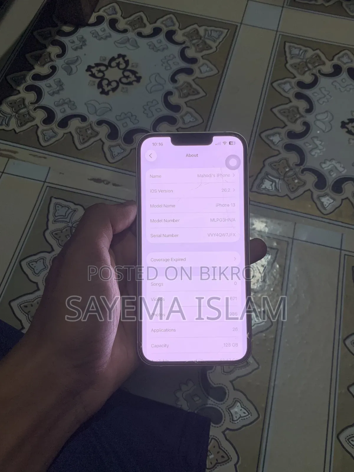 New Apple iPhone 13 128 GB White