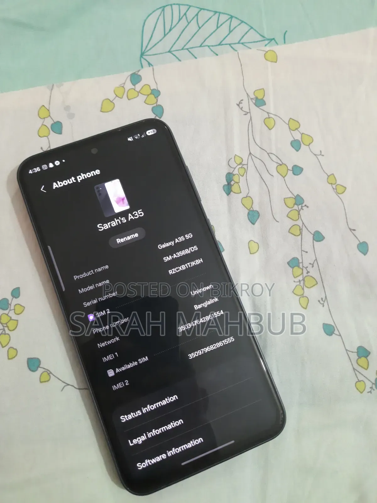 Samsung Galaxy A35 128 GB Blue