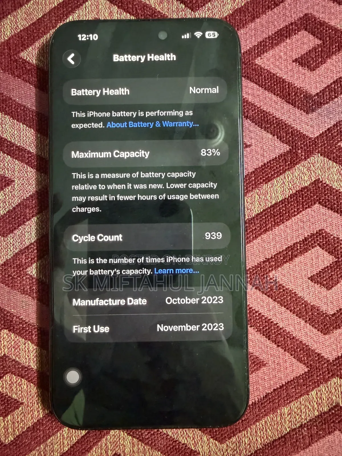 Apple iPhone 15 Pro Max 256 GB Black