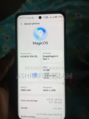 হনার এক্স৯বি ৫১২ জিবি ইয়েলো