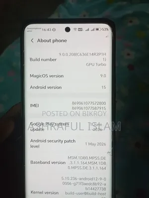 হনার এক্স৯বি ৫১২ জিবি ইয়েলো