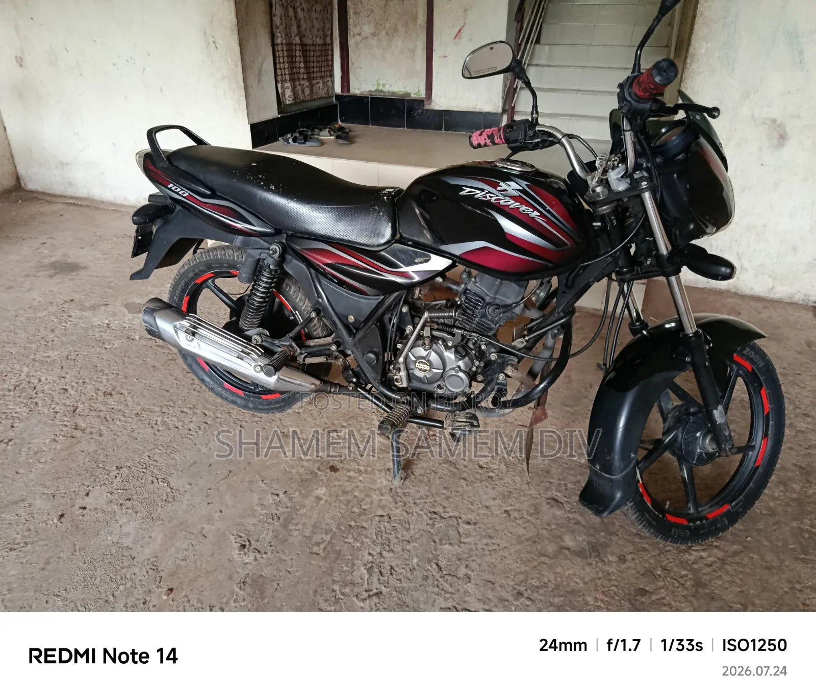 Bajaj Discover 100 2017 Black