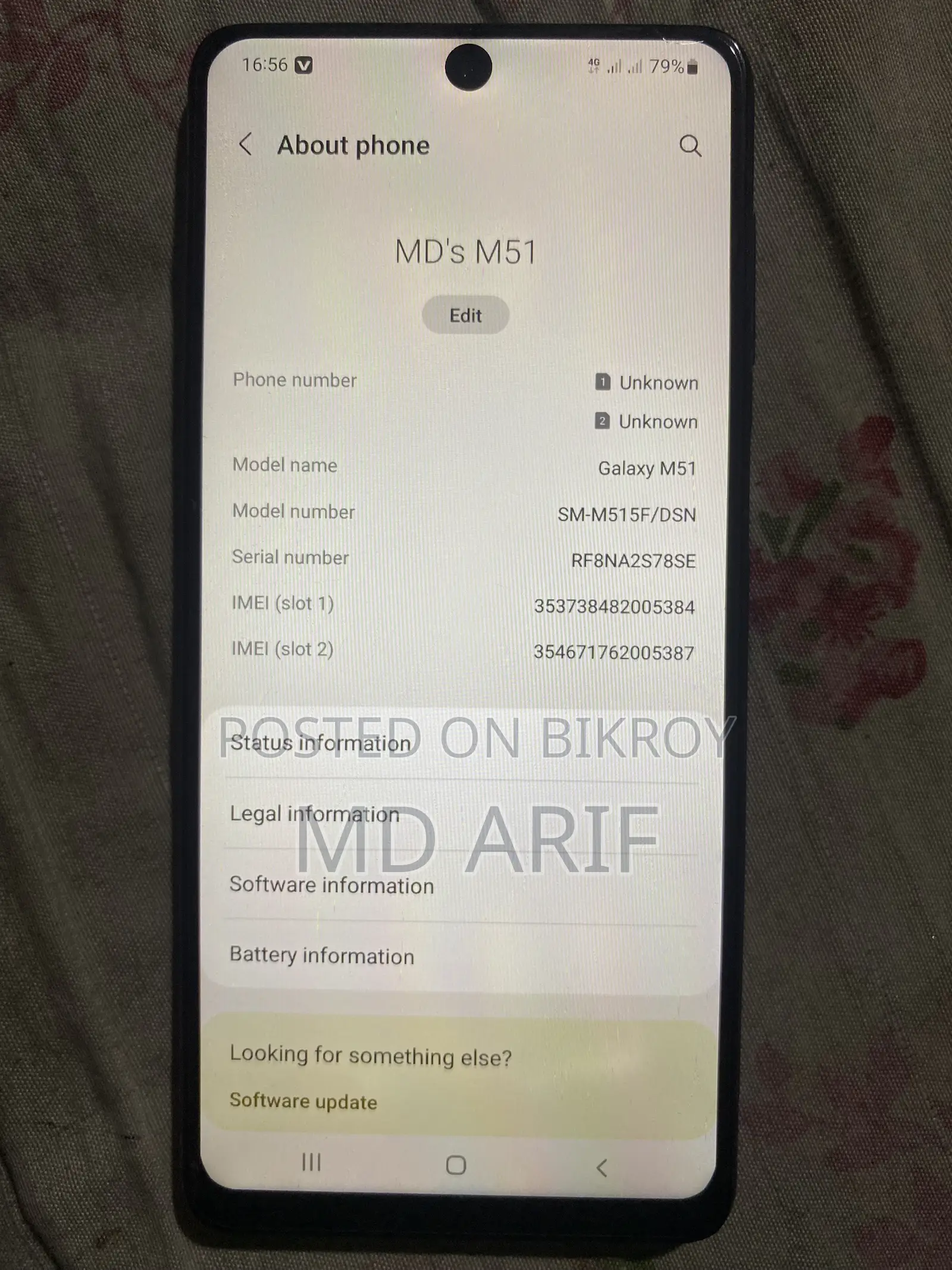 Samsung Galaxy M51 128 GB Blue