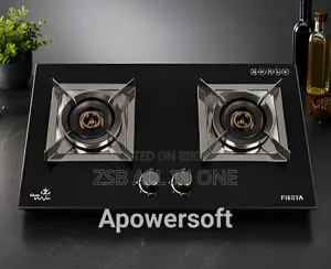 FIESTA H9T Table Top Gas Stove 2 Burner Black