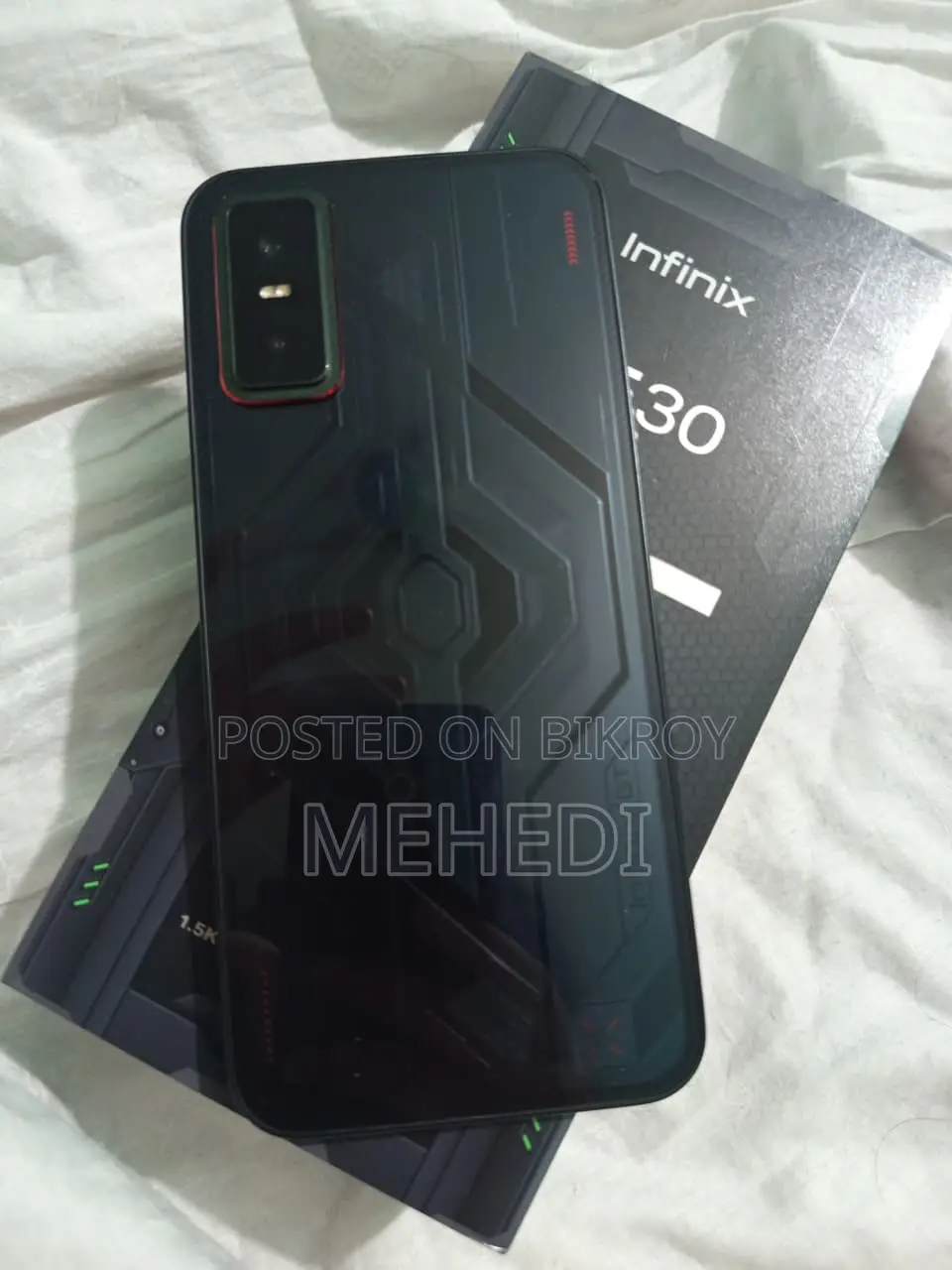 ইনফিনিক্স জিটি ৩০ ৫জি ২৫৬ জিবি ব্ল্যাক