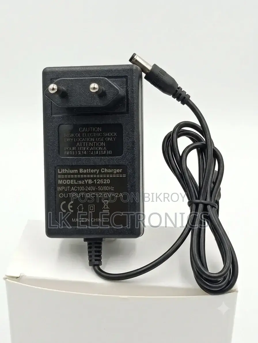 12.6V 2A Lithium Battery Charger With DC Plug (szYB-12620)