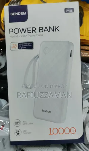 সেন্ডেম পিকে৬৬ মাল্টি-ফাংশন পাওয়ার ব্যাংক