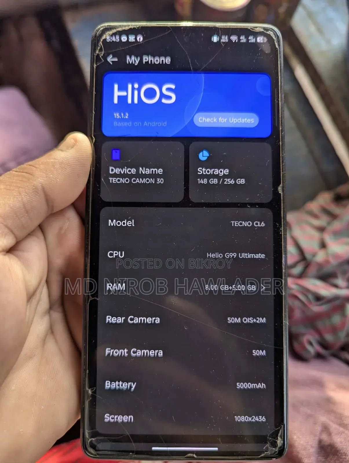 Tecno Camon 30 256 GB Black