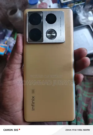 ইনফিনিক্স নোট ৪০ প্রো ৫জি ২৫৬ জিবি গোল্ড