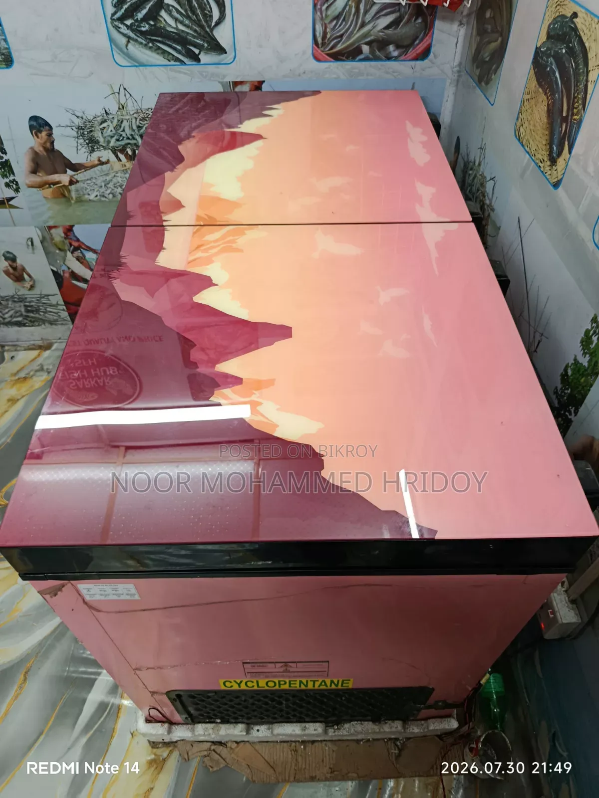 Walton 300 LTR Glass Top Refrigerator - Almost New (4 Months Used)