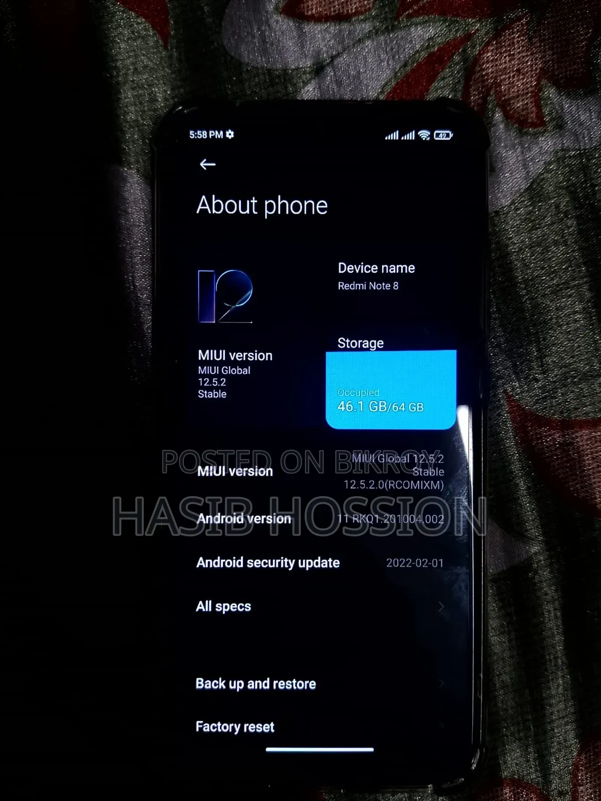 Xiaomi Redmi Note 8 64 GB Blue