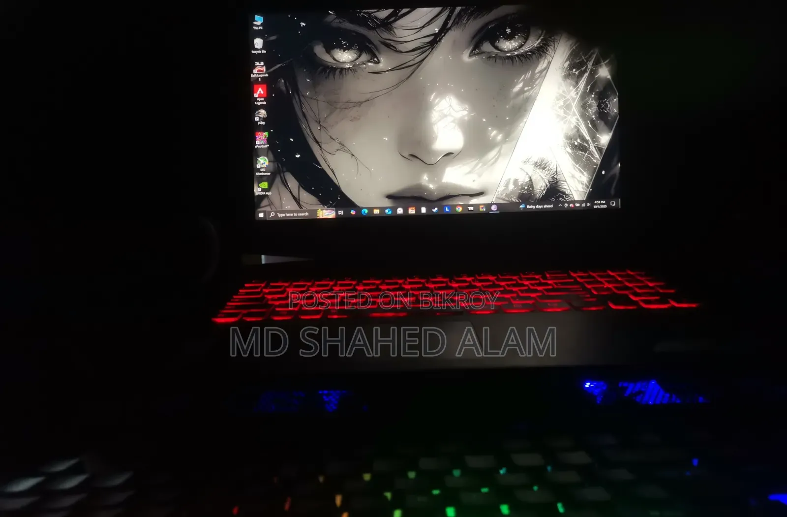 Laptop Lenovo Legion Y720 16GB Intel Core I7 HDD+SSD 1T